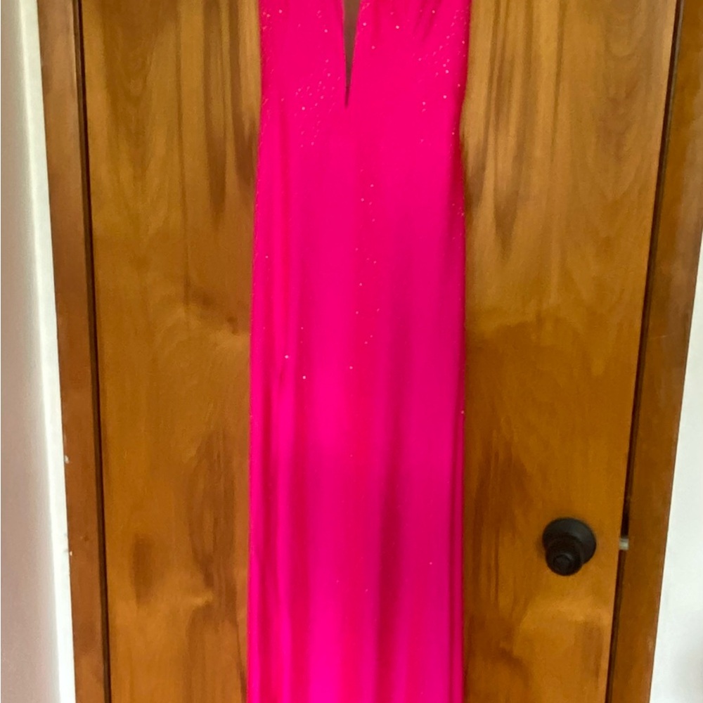 Stunning Pink Gown with Sparkling Details
